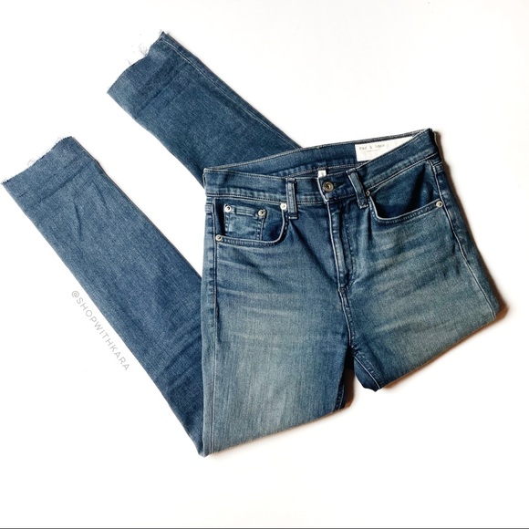Rag & Bone Alec High Rise Ankle Skinny Jeans 25 - Picture 1 of 6